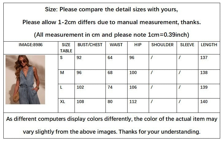 Women's summer jumpsuit jeans E201
