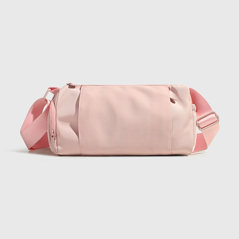 Versatile cylindrical bag, single shoulder crossbody bag E1309