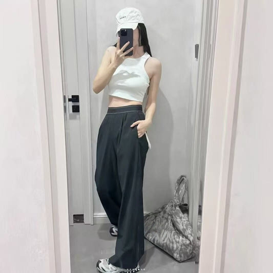Spring and Autumn Leisure Sports Straight Leg Casual Pants E1046