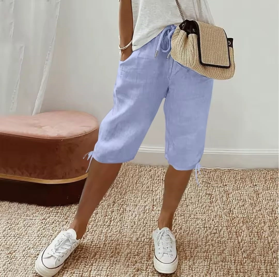 Women's elastic drawstring pants E950