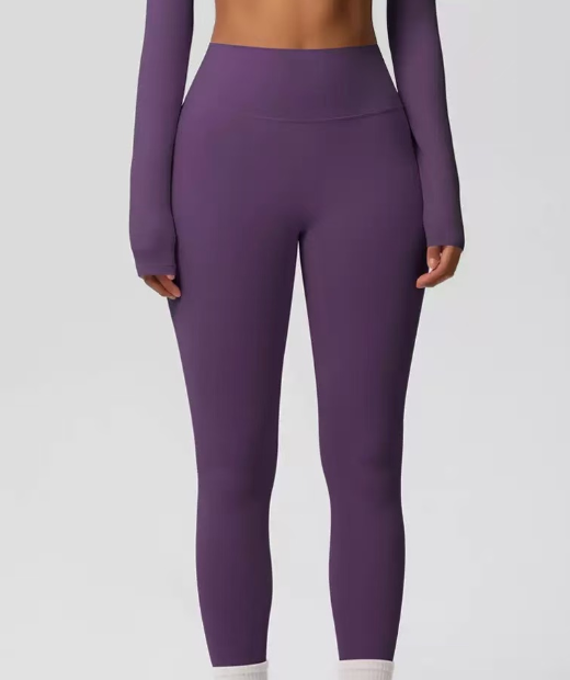 Solid color outdoor quick drying fitness yoga pants  E1379