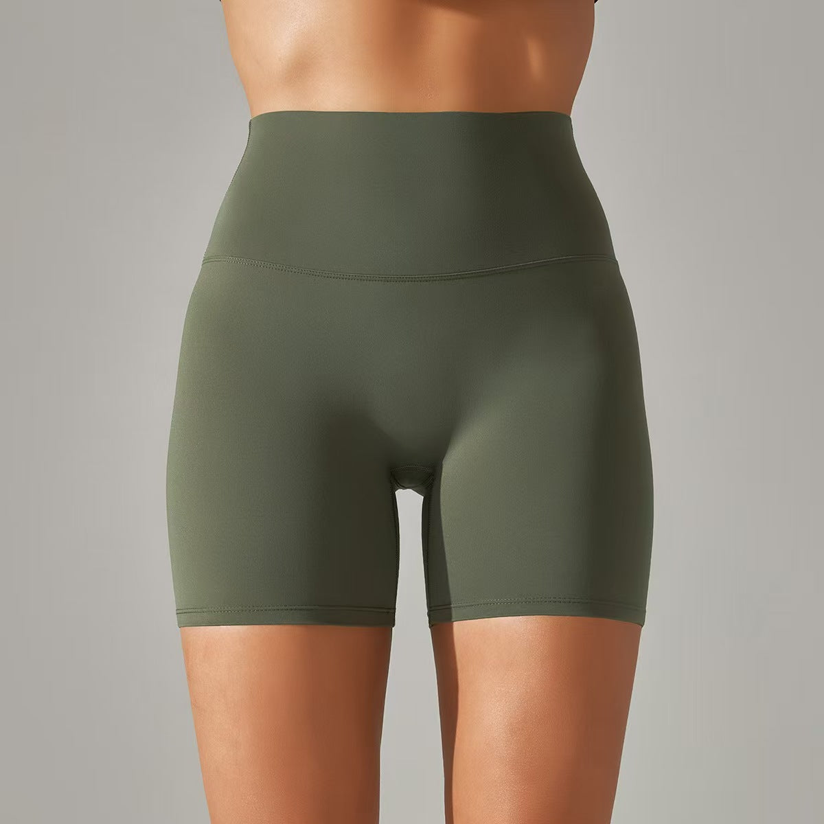 Women's shorts, three part pants, high waist, tight fitting, elastic sports and fitness pants  E131