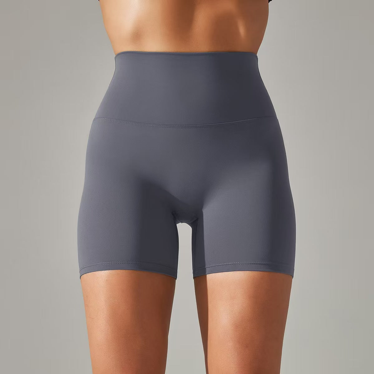 Women's shorts, three part pants, high waist, tight fitting, elastic sports and fitness pants  E131