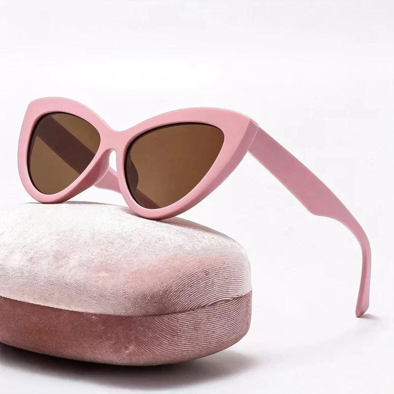 Men's and women's large frame glasses, sunglasses, cat's eyes  E957