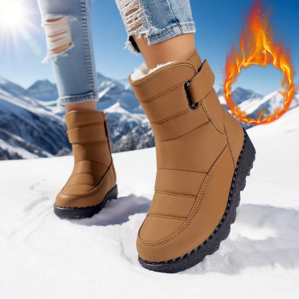 Popular high top snow boots with fleece   E259