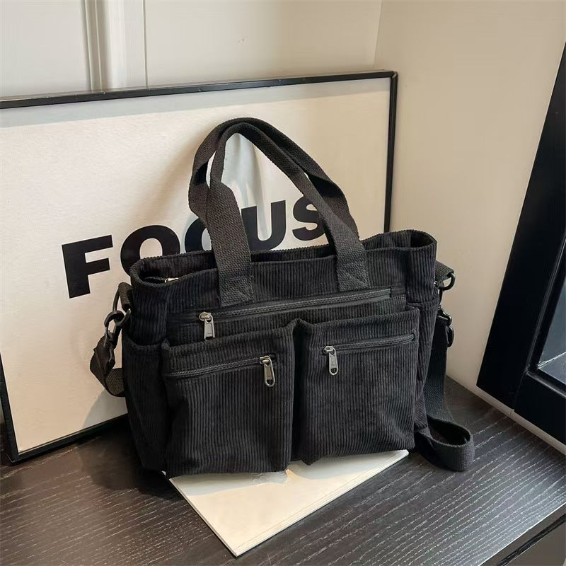 Single shoulder large capacity commuting leisure crossbody bag E1184