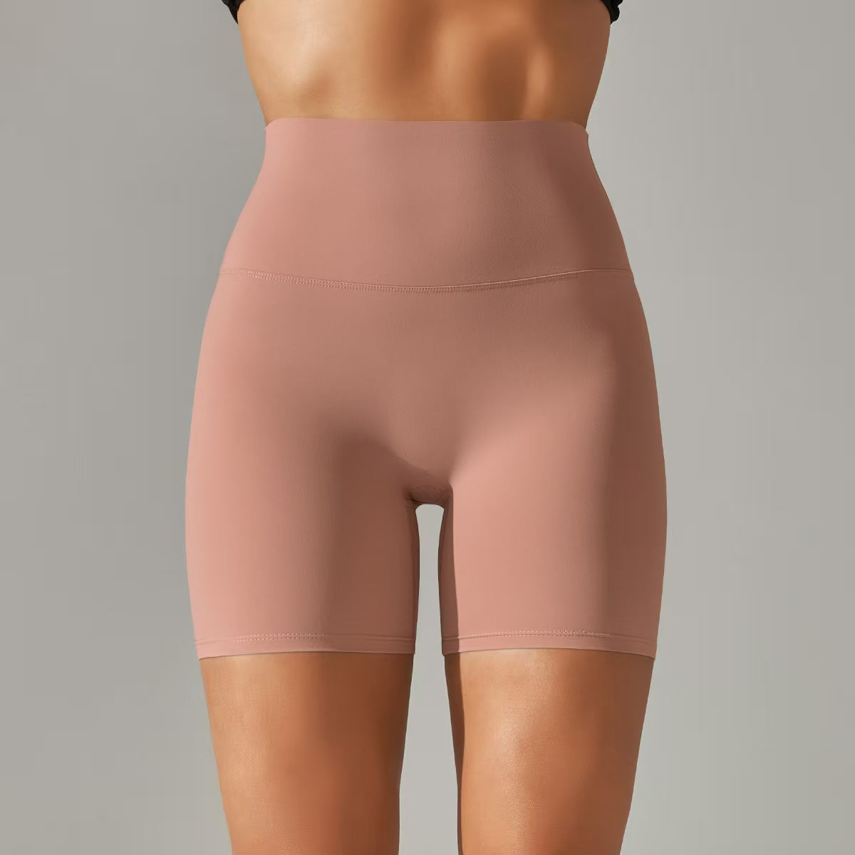 Women's shorts, three part pants, high waist, tight fitting, elastic sports and fitness pants  E131