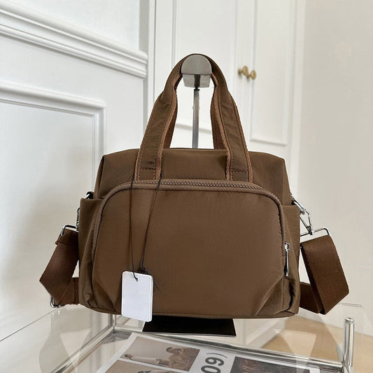 Simple and stylish canvas fitness large capacity crossbody bag  E845