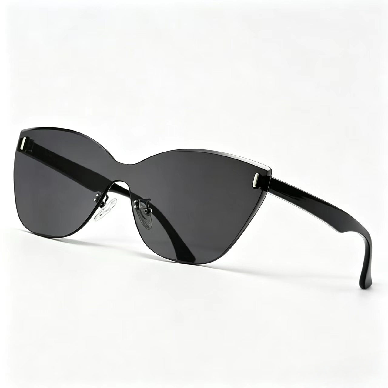 Frameless sunglasses flat cat eye premium  E1117