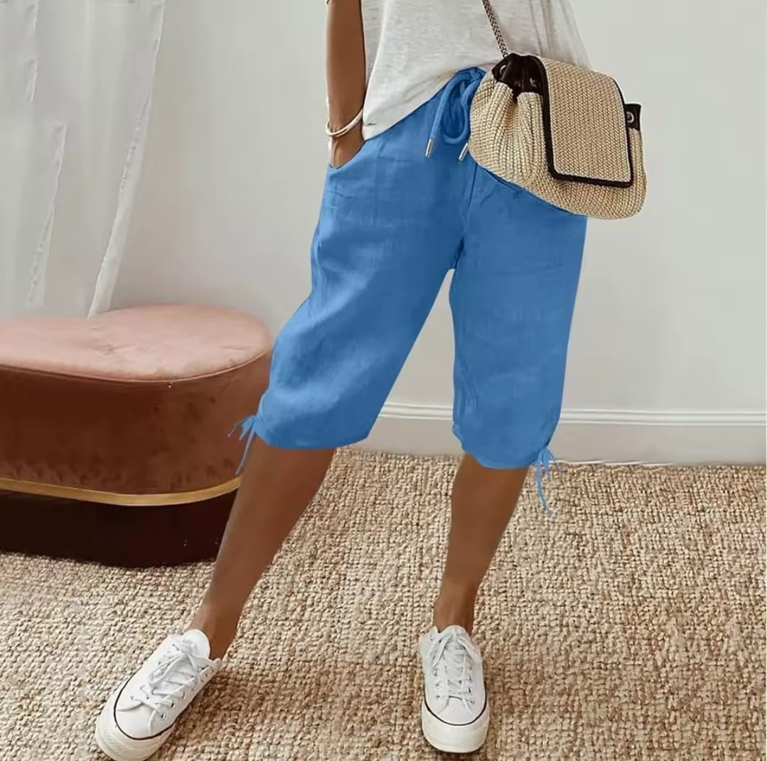 Women's elastic drawstring pants E950