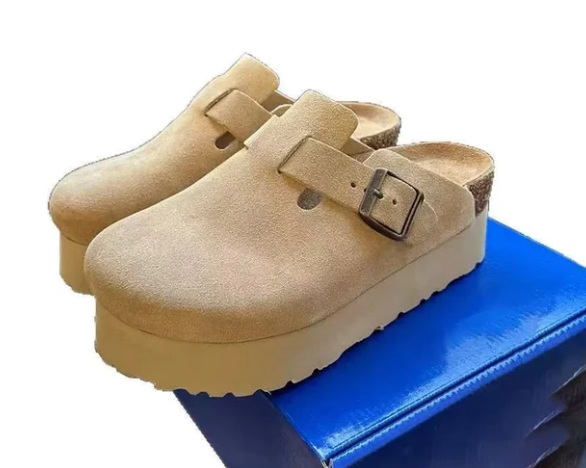 Baotou slippers for spring and autumn, height increasing and lightweight    E941
