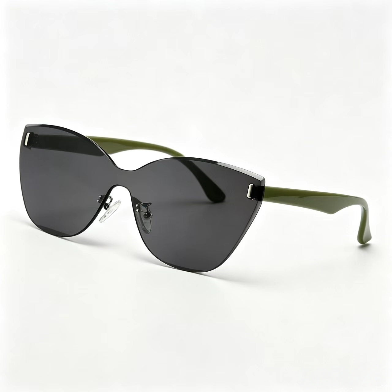 Frameless sunglasses flat cat eye premium  E1117