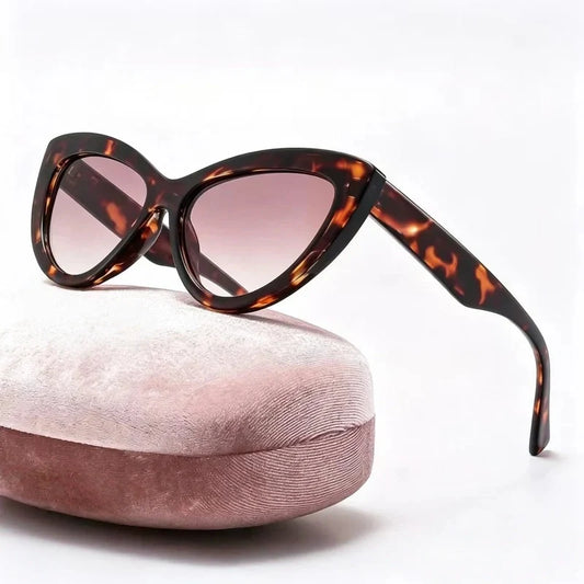 Men's and women's large frame glasses, sunglasses, cat's eyes  E957