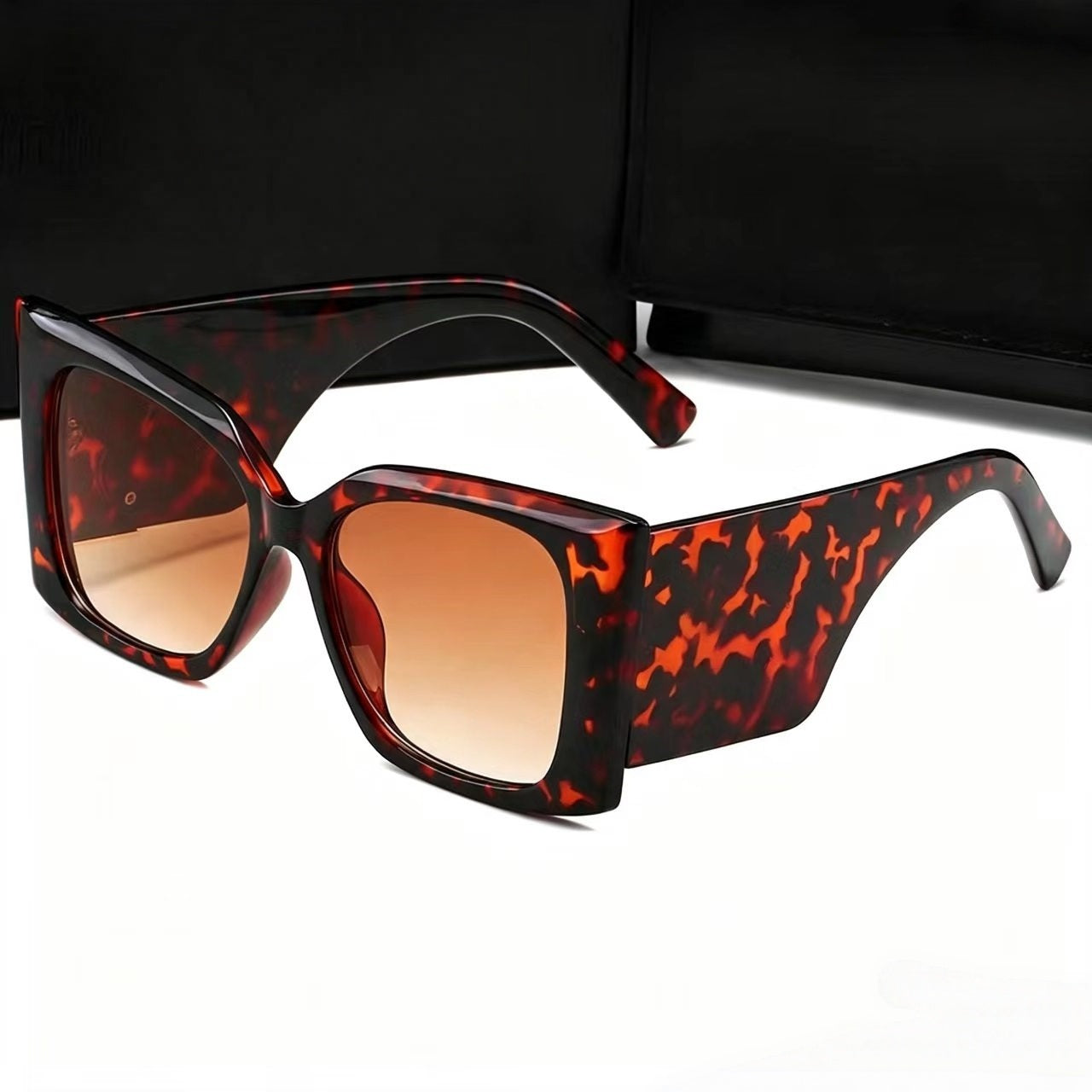 Large frame retro high-end glasses   E1349