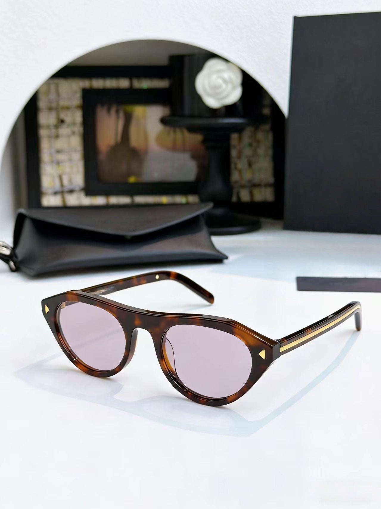 Round frame sunglasses, fashionable sunglasses  E1062
