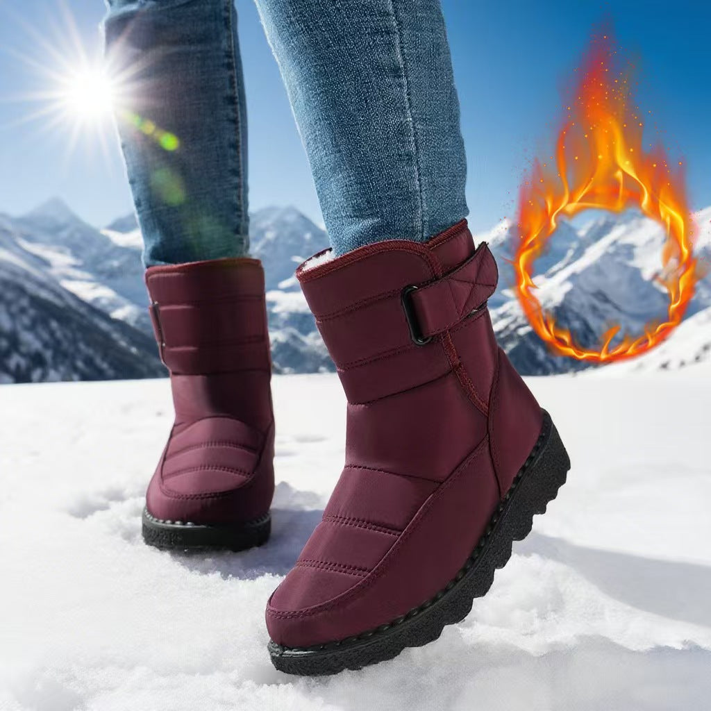 Popular high top snow boots with fleece   E259