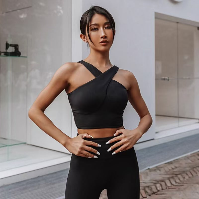 High waisted yoga pants women's running fitness suit  E317