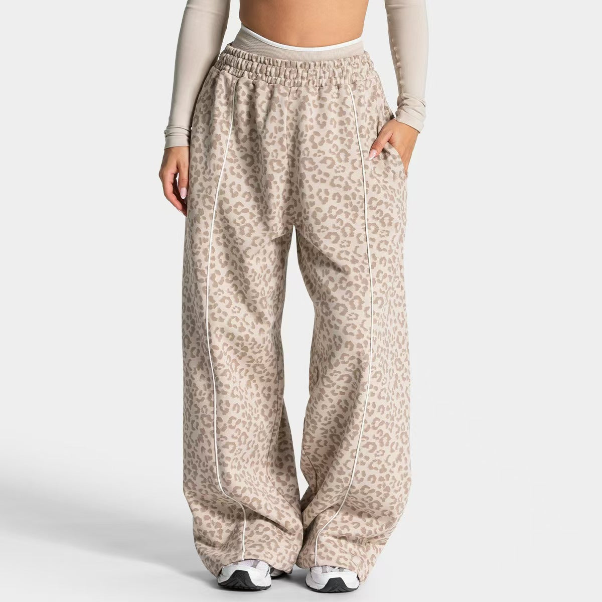 Casual loose straight leg pants  E1278