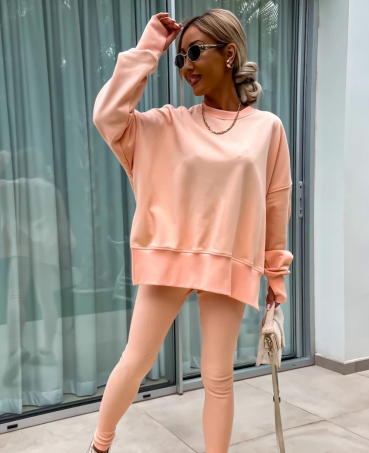 Tight pants casual hoodie two-piece set  E1448