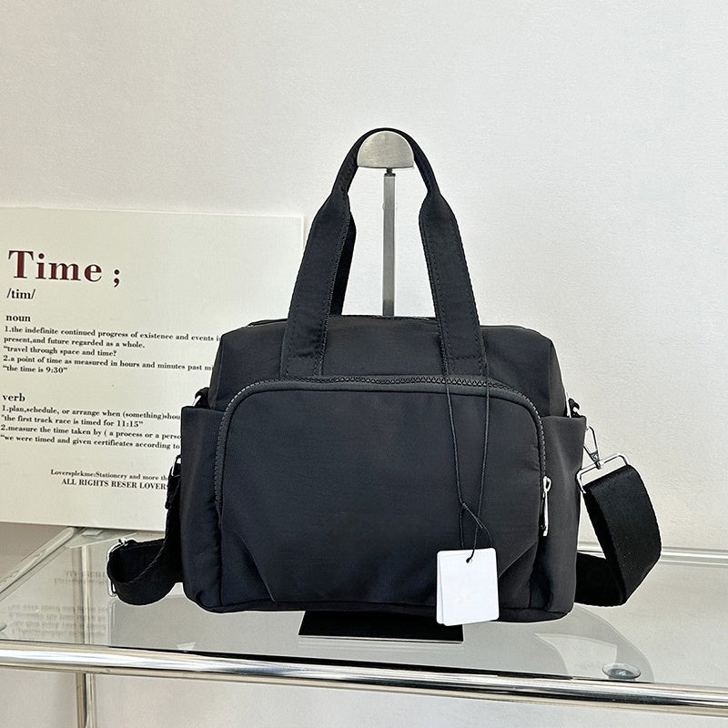 Simple and stylish canvas fitness large capacity crossbody bag  E845