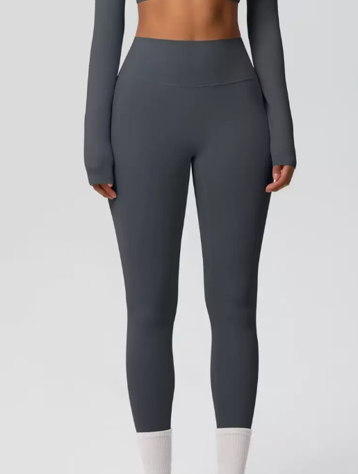 Solid color outdoor quick drying fitness yoga pants  E1379