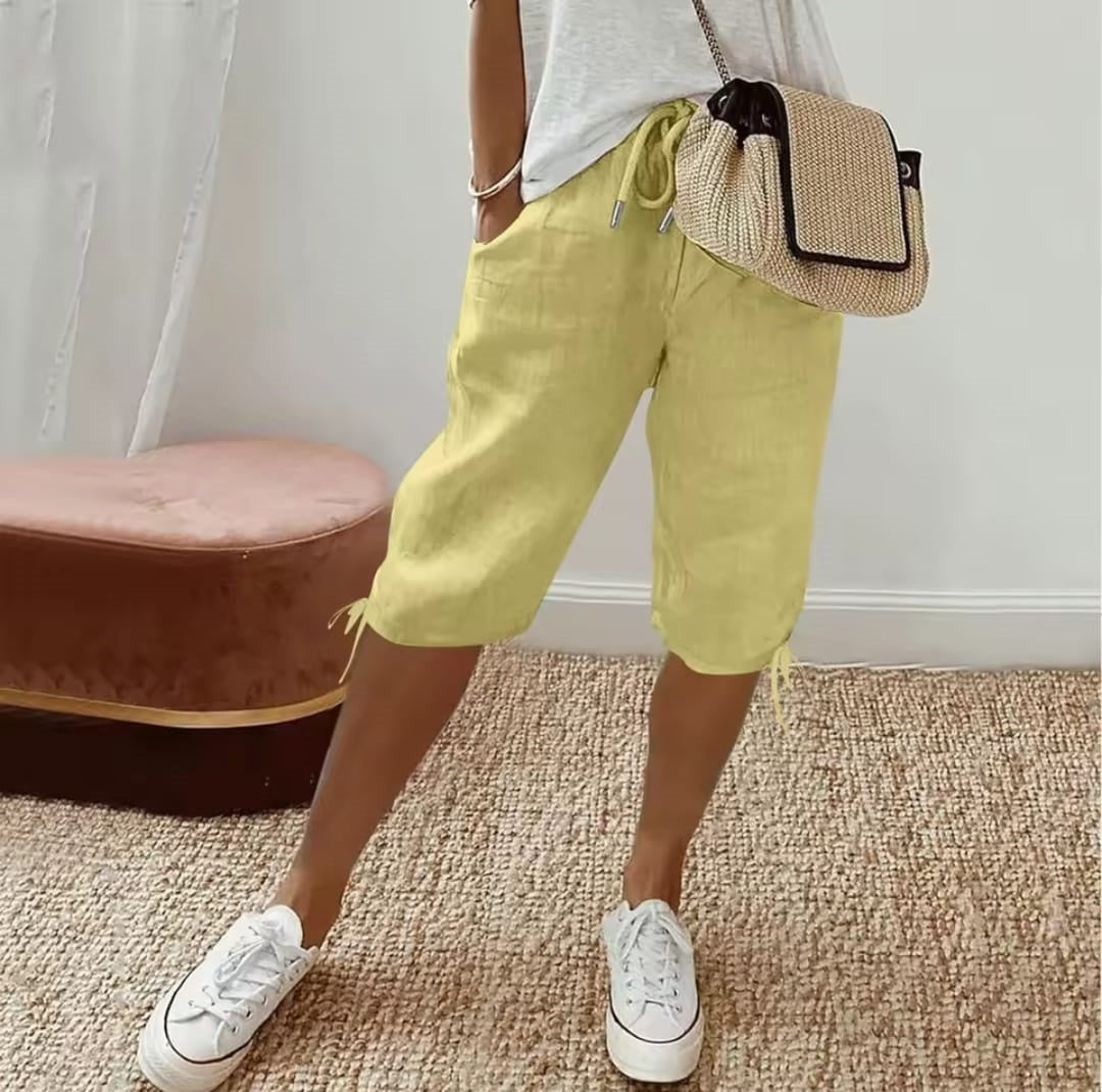 Women's elastic drawstring pants E950