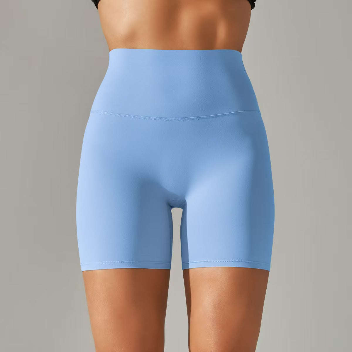 Women's shorts, three part pants, high waist, tight fitting, elastic sports and fitness pants  E131