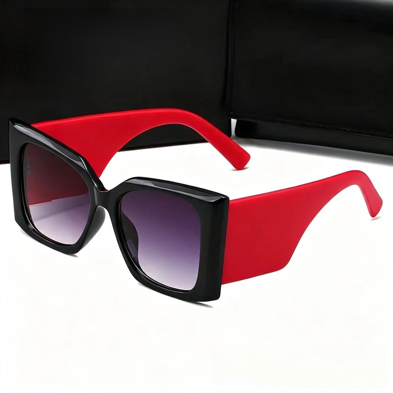 Large frame retro high-end glasses   E1349