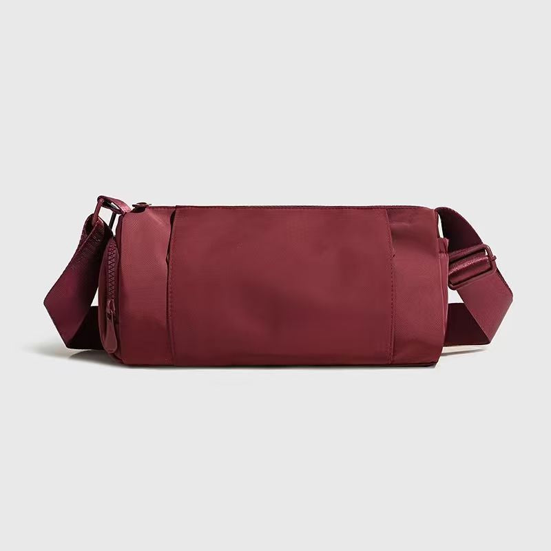 Versatile cylindrical bag, single shoulder crossbody bag  E1309