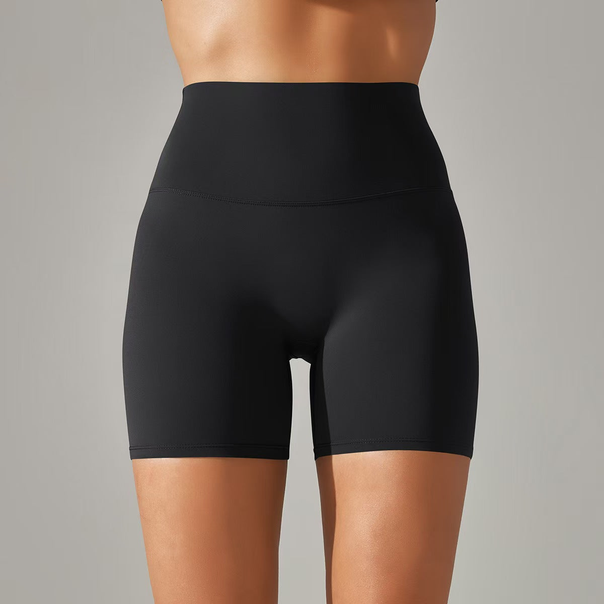 Women's shorts, three part pants, high waist, tight fitting, elastic sports and fitness pants  E131