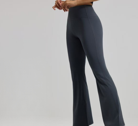 Sports yoga micro flared wide leg fitness pants E1096
