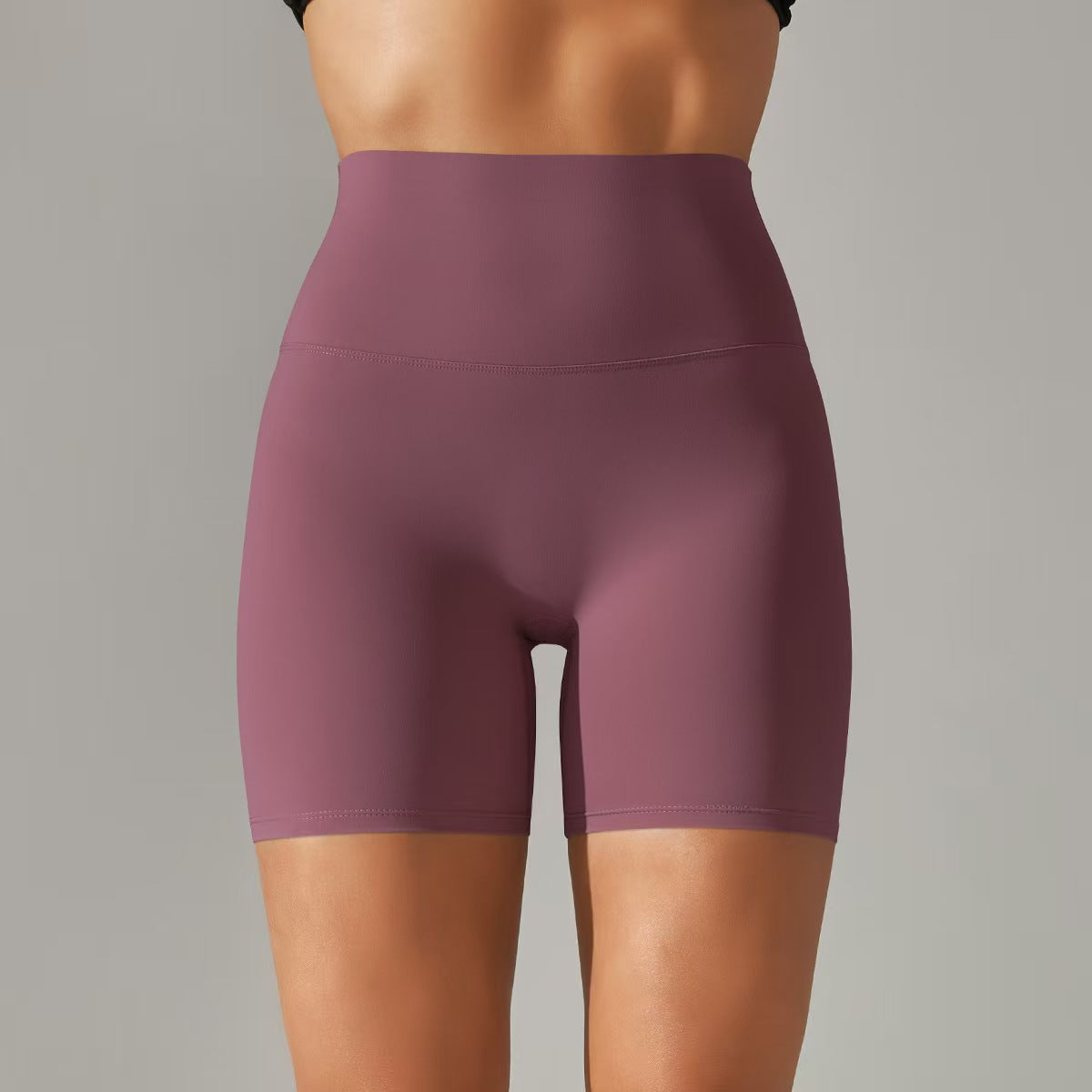 Women's shorts, three part pants, high waist, tight fitting, elastic sports and fitness pants  E131