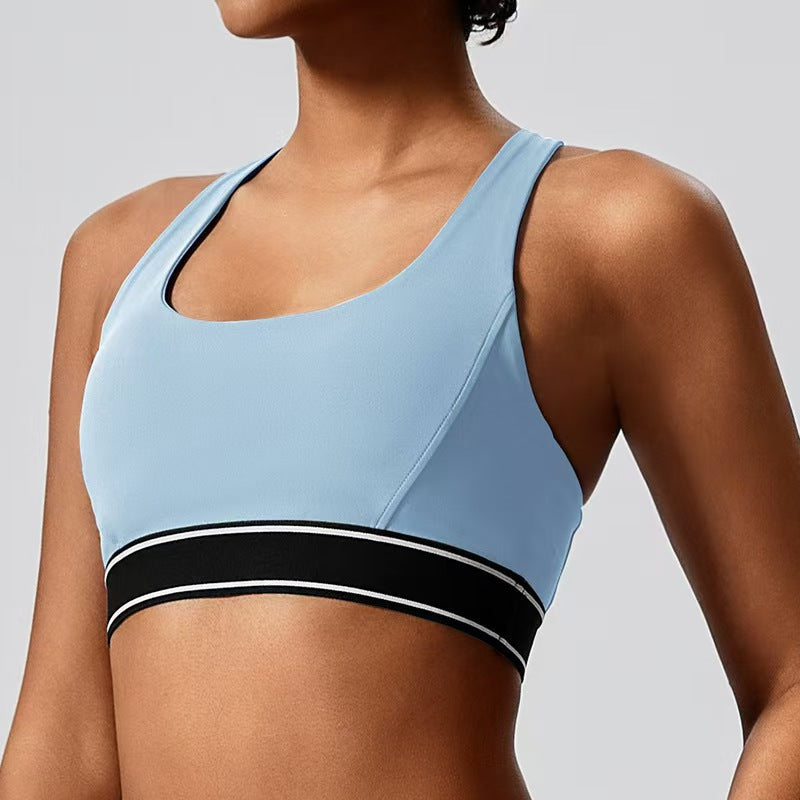 Outdoor sports vest style fitness yoga suit top E1316