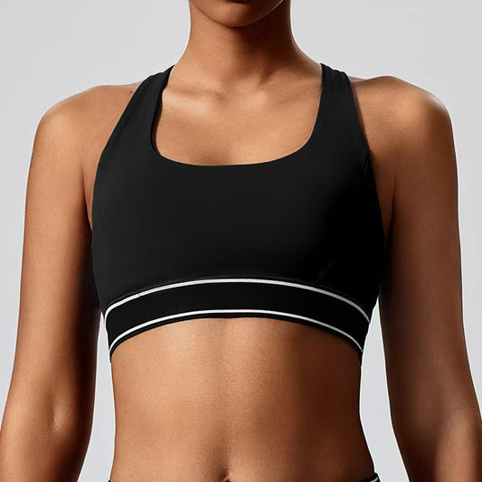 Outdoor sports vest style fitness yoga suit top E1316