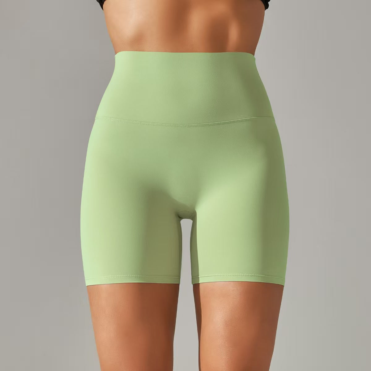 Women's shorts, three part pants, high waist, tight fitting, elastic sports and fitness pants  E131