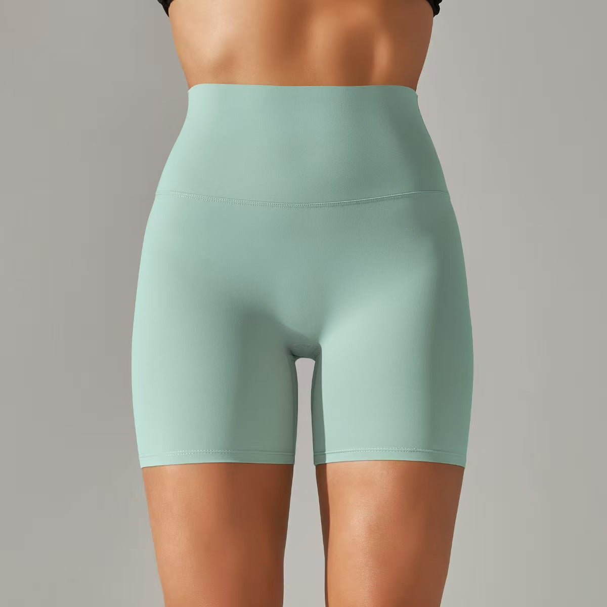 Women's shorts, three part pants, high waist, tight fitting, elastic sports and fitness pants  E131