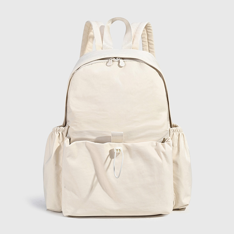 Minimally designed solid color backpack with both shoulders  E1312